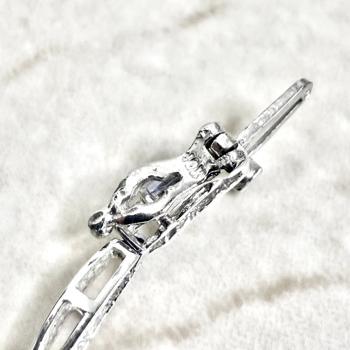 10 Karat White Gold Diamond & Tanzanite Bracelet - WeilJewelry