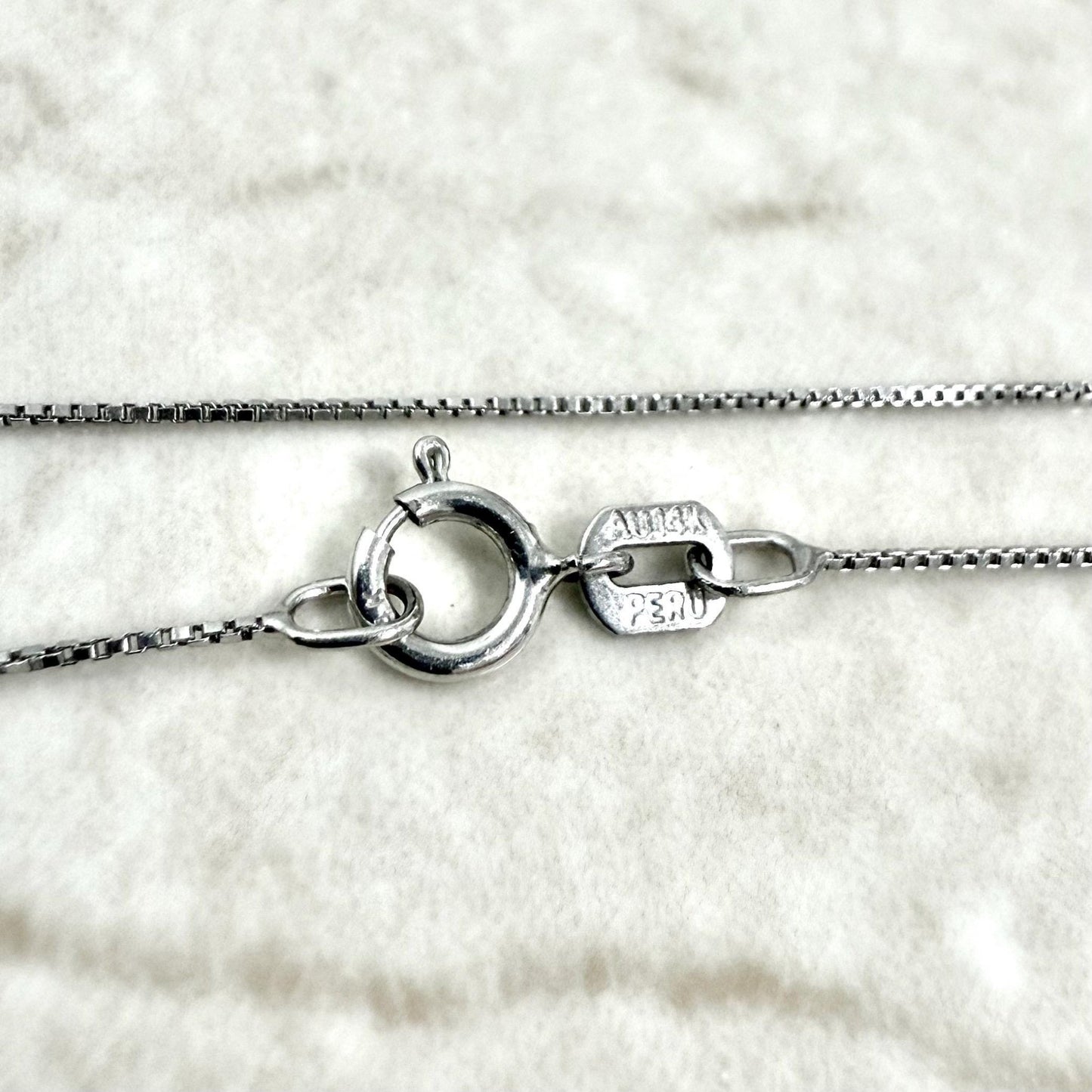 14 Karat White Gold 1/4 CT Princess Cut Diamond Journey Pendant Necklace - WeilJewelry