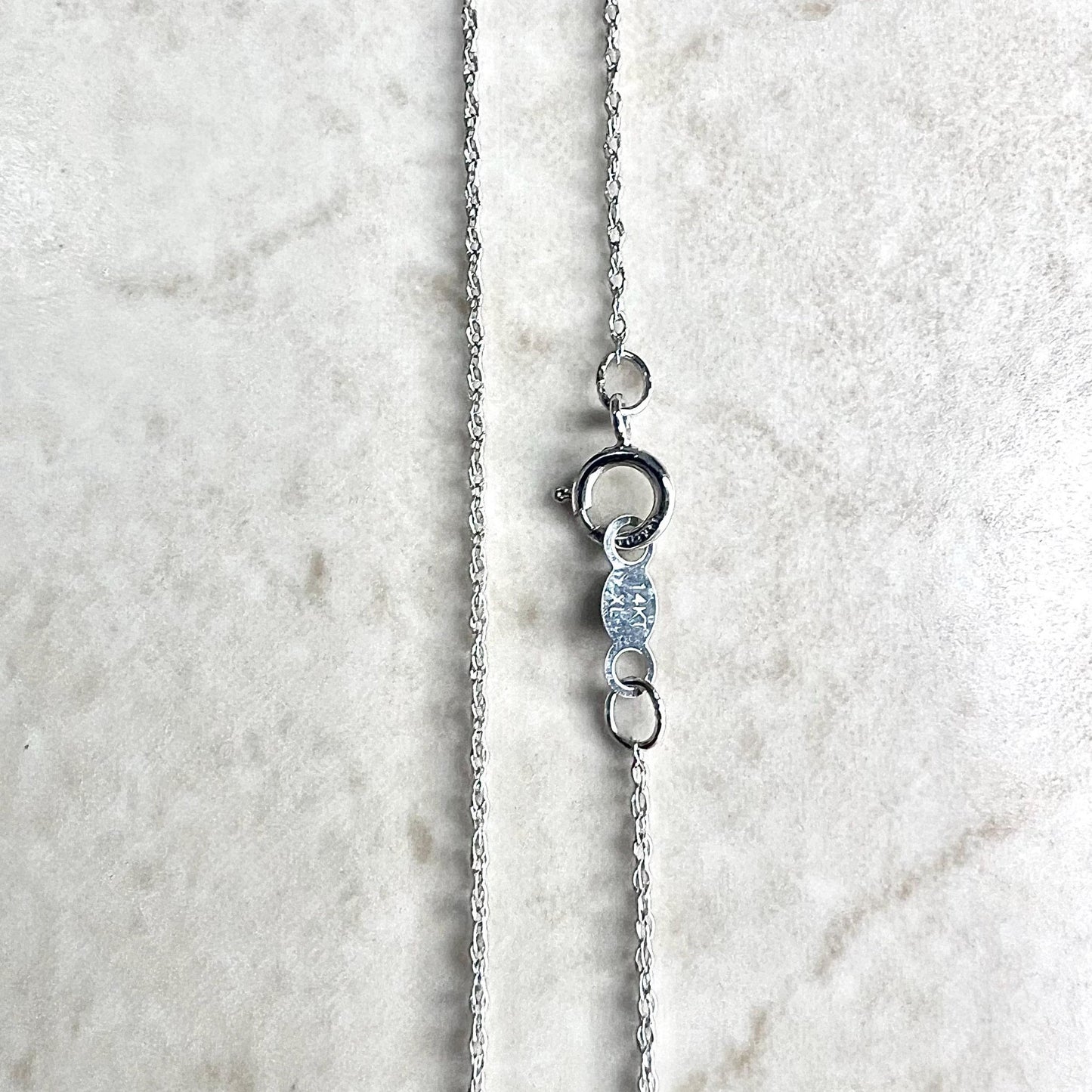 14 Karat White Gold Natural Diamond Star Pendant Necklace - WeilJewelry