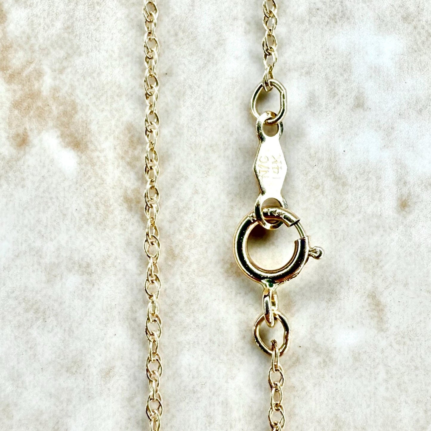 14 Karat Yellow Gold 18 - Inch Rope Chain Necklace 1.1 MM - WeilJewelry