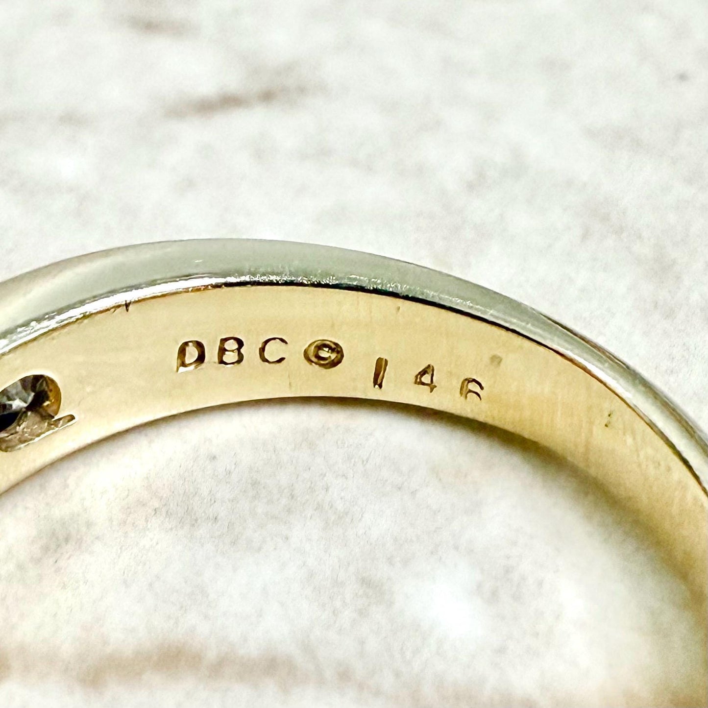 14 Karat Yellow Gold Channel - Set 1.46 Carat Diamond Half Eternity Band Ring - WeilJewelry