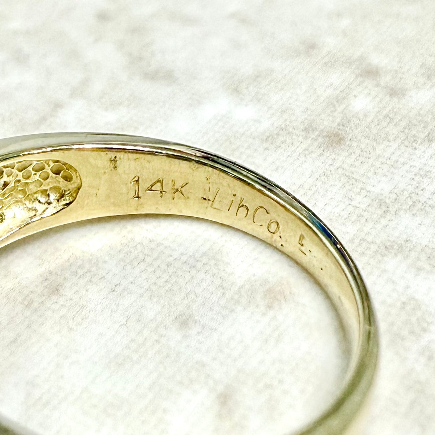 14 Karat Yellow Gold Trillion Swiss Blue Topaz & Diamond Cocktail Ring - WeilJewelry