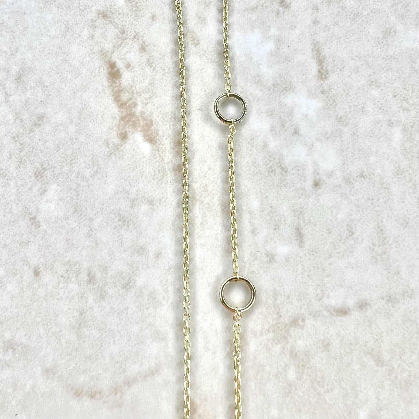 14K Yellow Gold Bezel Set 1 CT Lab Grown Diamond Solitaire Necklace - WeilJewelry