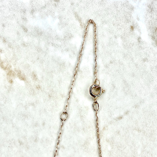 Lightweight Adjustable 16 - 18 Inch 14K Rose Gold Rope Chain Necklace - WeilJewelry