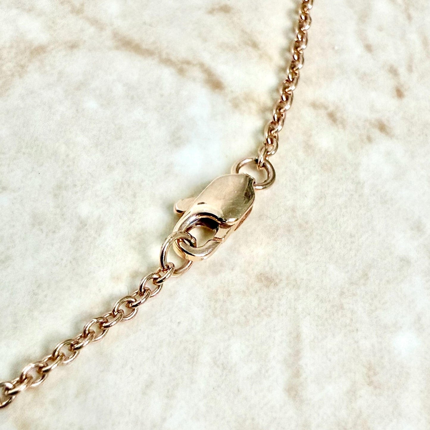 Solid 14K Rose Gold 0.12 Carat Natural Diamond Bar Bracelet - WeilJewelry