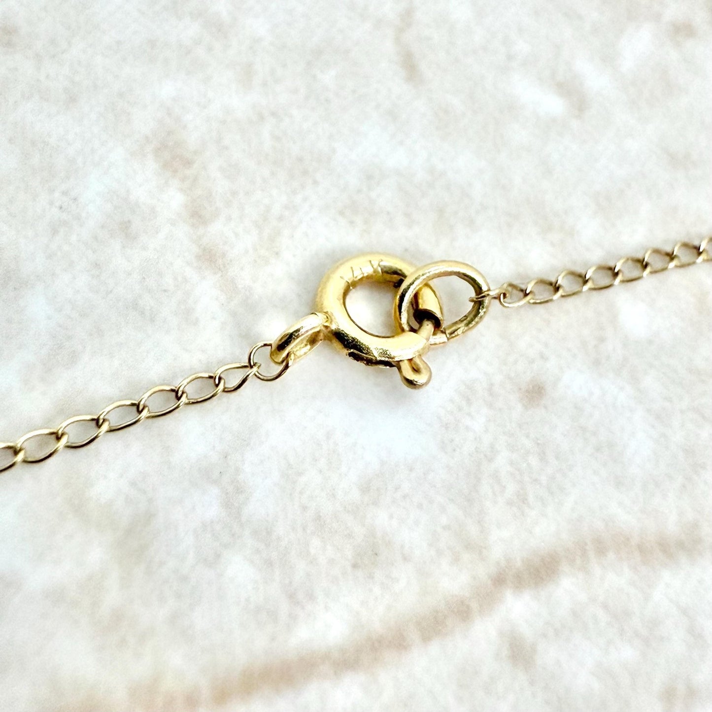 Solid 14K Yellow Gold 0.50 Carat Natural Marquise Diamond Solitaire Necklace - WeilJewelry