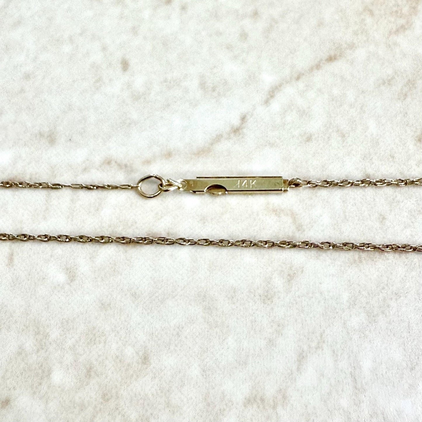 Solid 14K Yellow Gold White Pearl Pendant Necklace - WeilJewelry