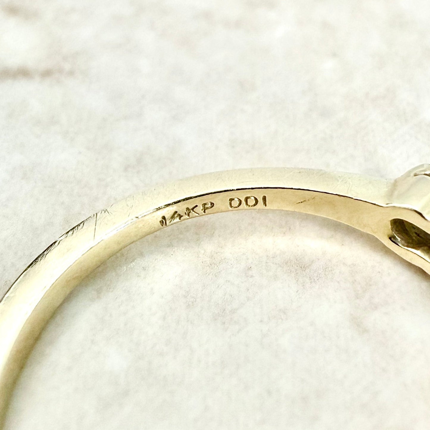 Vintage 14 Karat Yellow Gold 0.55 Carat Graduated 5 - Stone Diamond Ring - WeilJewelry