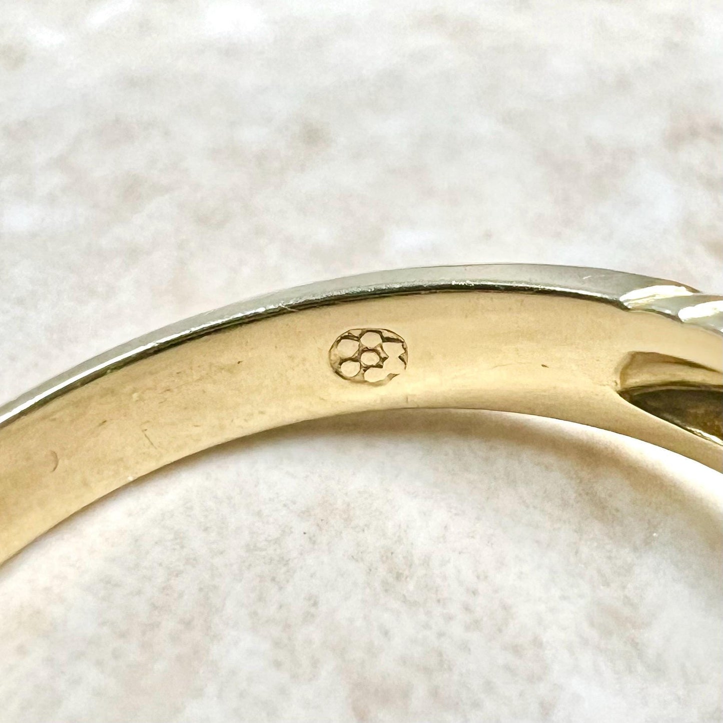 Vintage 14 Karat Yellow Gold Natural Blue Sapphire Toi Et Moi Ring - WeilJewelry