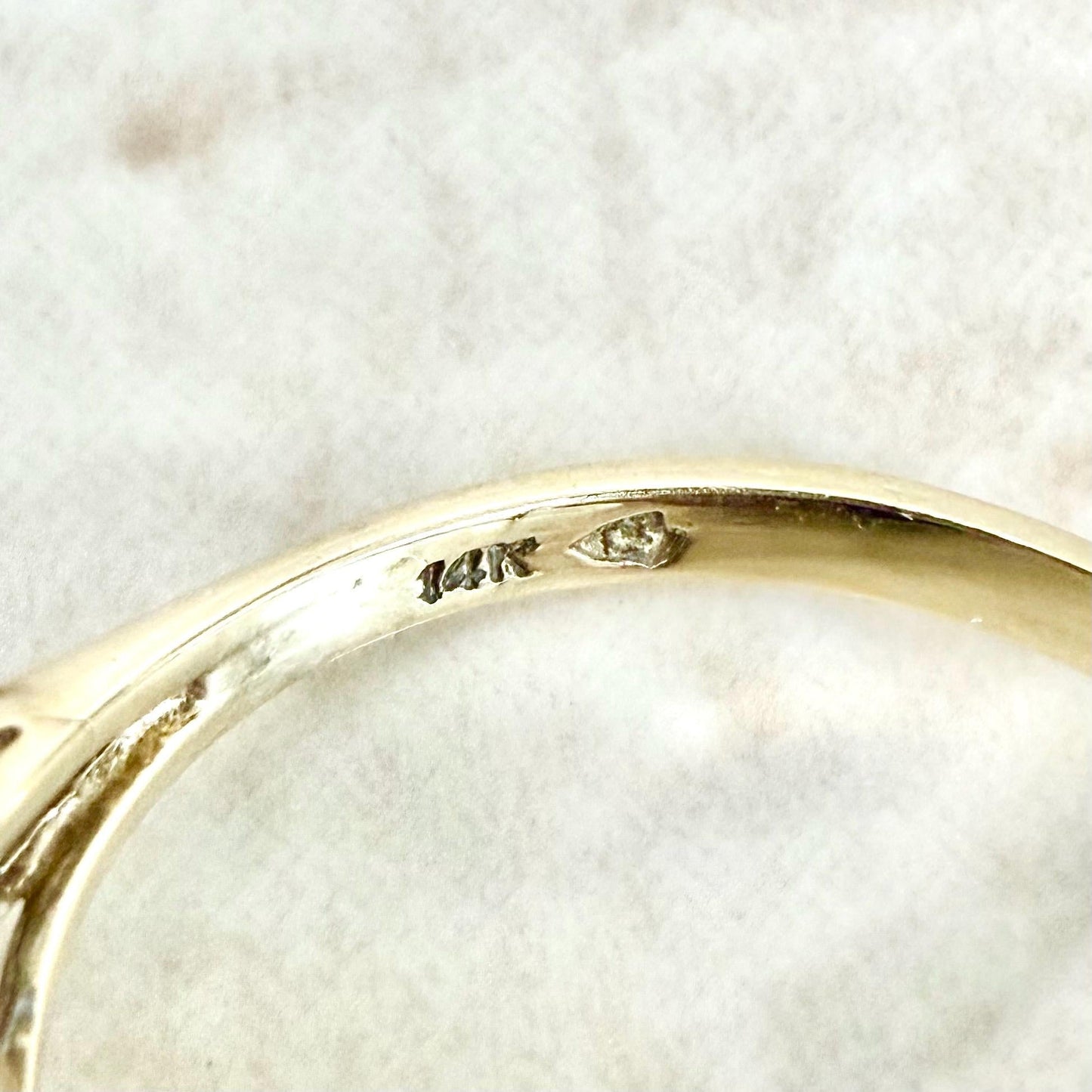 Vintage 14 Karat Yellow Gold Natural Ruby & Diamond Cocktail Ring - WeilJewelry