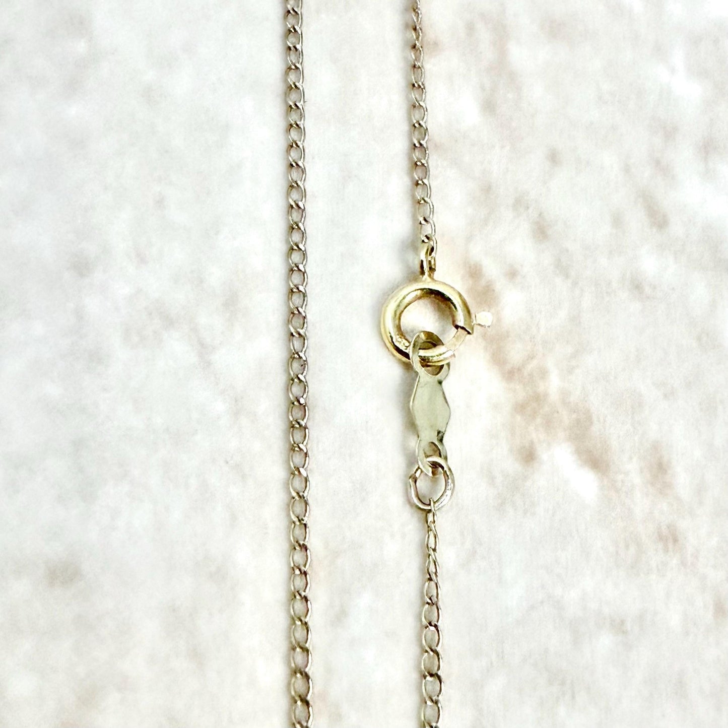 Vintage 14 Karat Yellow Gold Ruby & Diamond Pendant Necklace - WeilJewelry