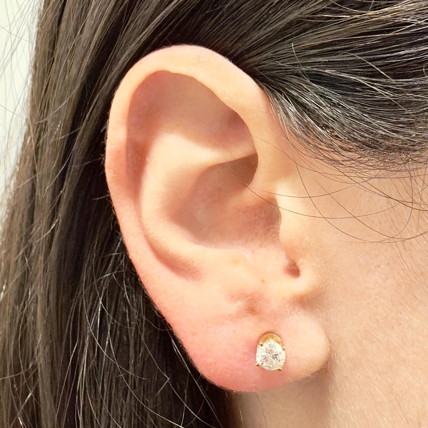 Vintage 14K White Gold 1 CTTW Natural Diamond Stud Earrings - WeilJewelry