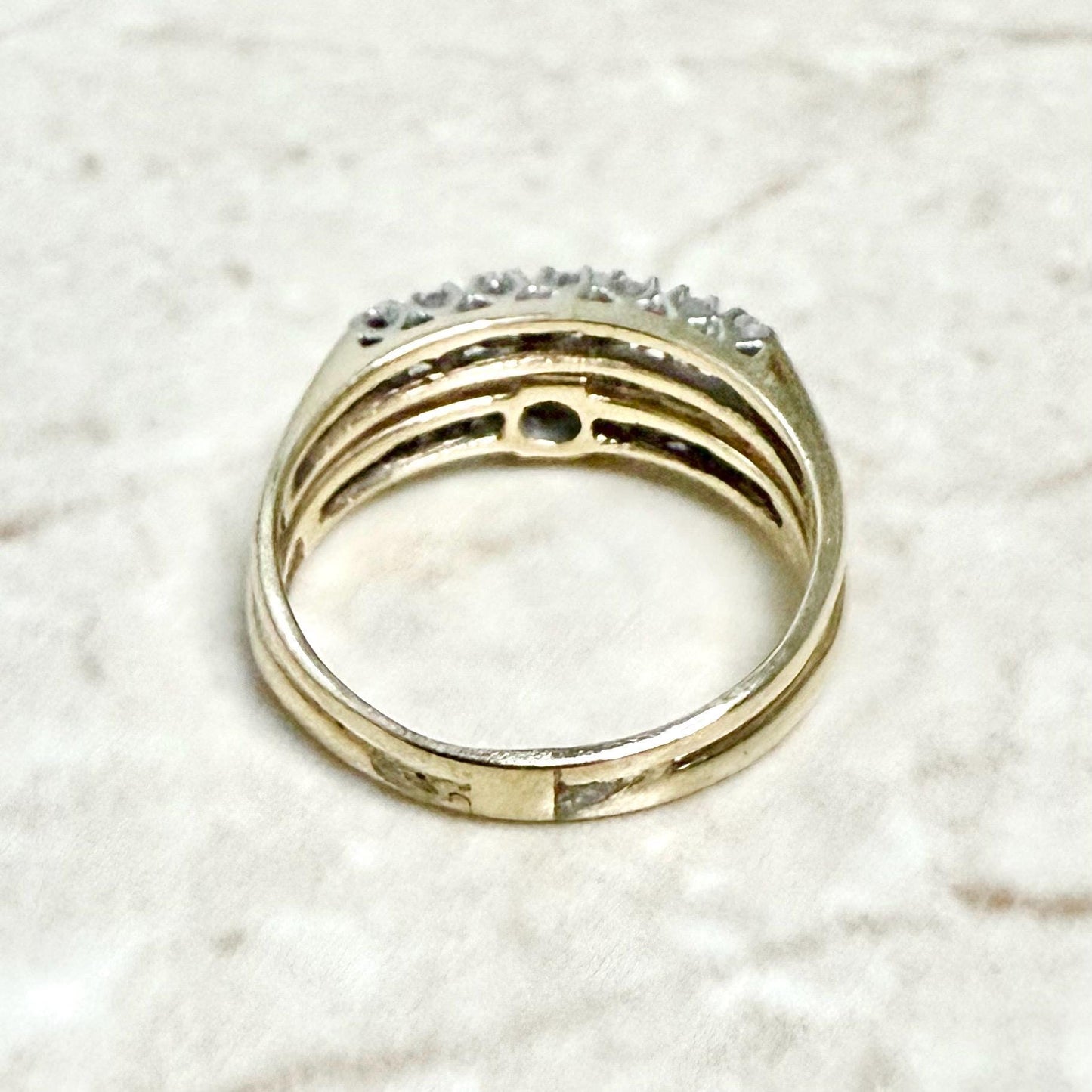 Vintage 1940’s 14K Gold 0.44 Carat Diamond Engagement Ring Set - WeilJewelry