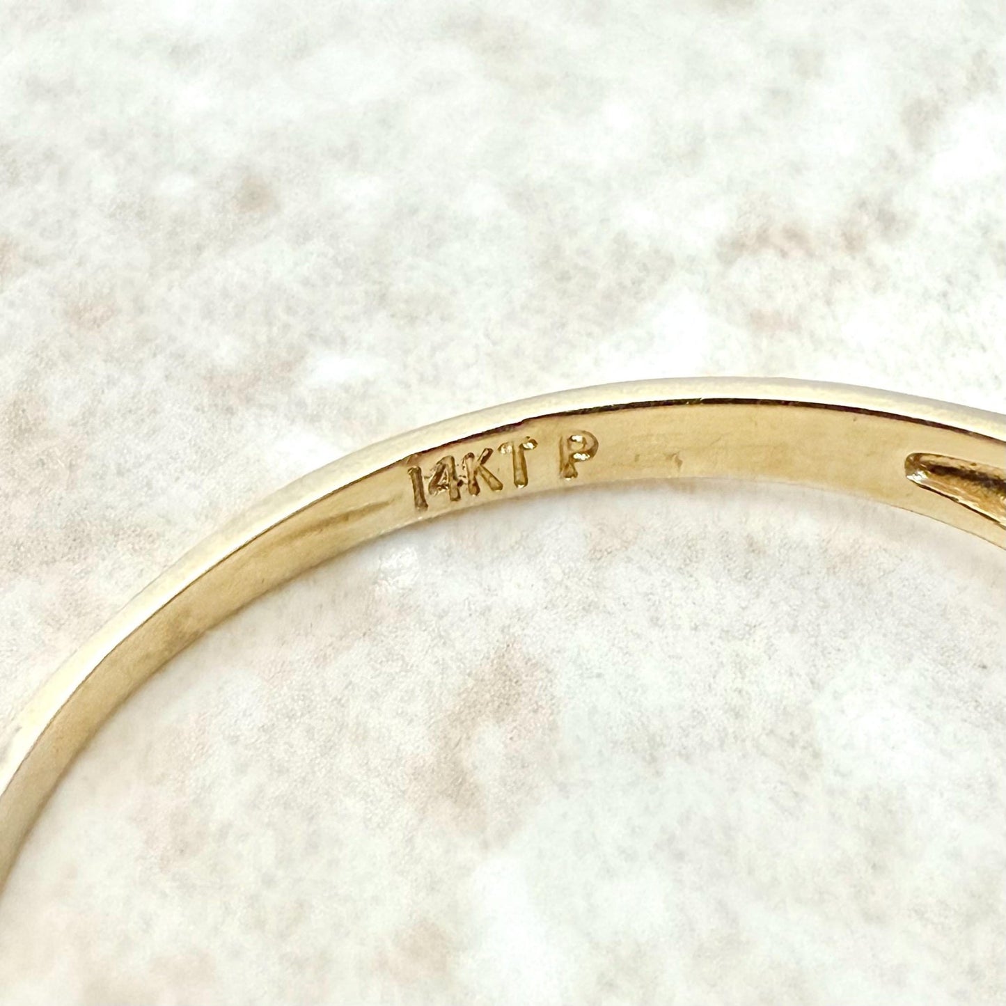 Vintage 1940’s 14K Two - Tone Gold Diamond Solitaire Engagement Ring - WeilJewelry