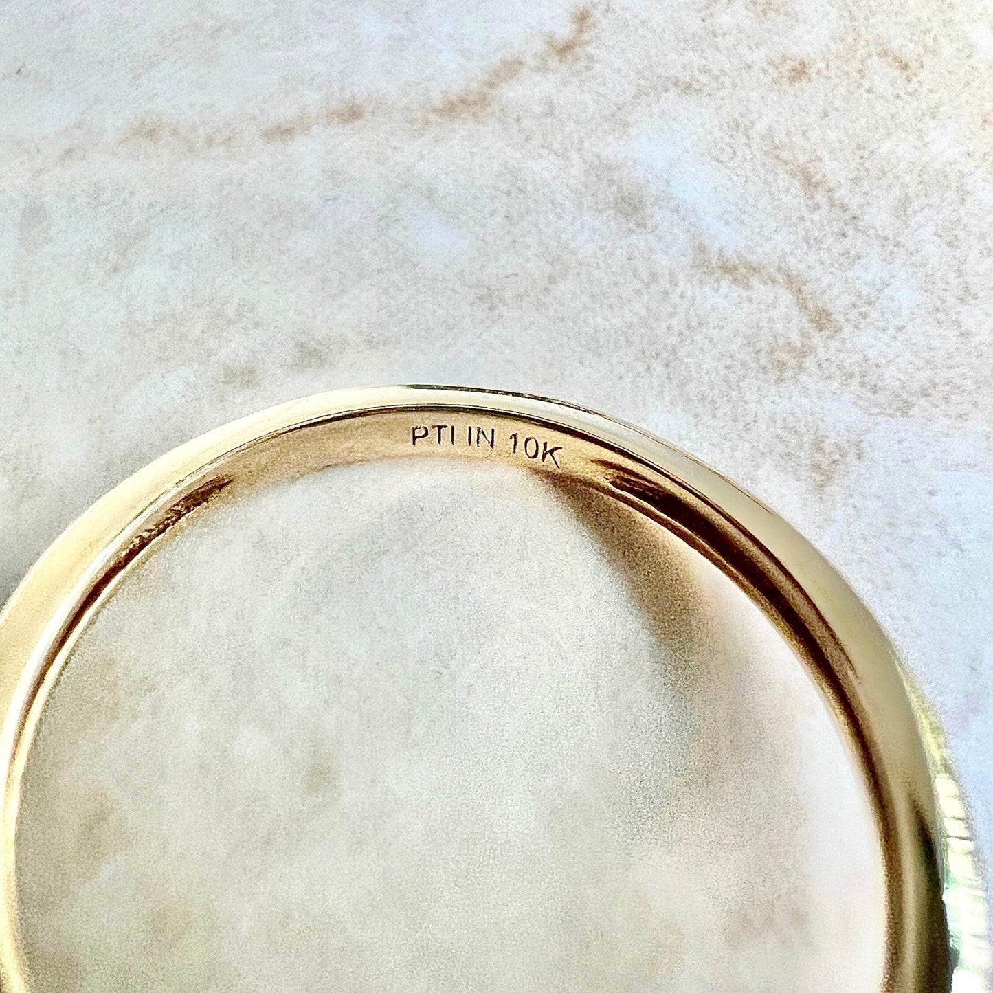 10 Karat Yellow Gold Natural Opal Solitaire Ring - WeilJewelry