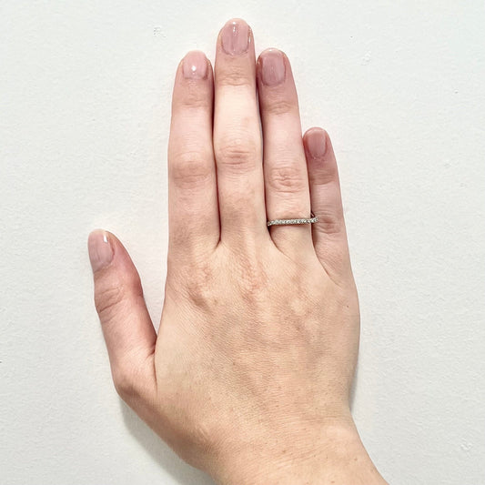 14 Karat White Gold 1/4 Carat Diamond Eternity Band Ring - WeilJewelry