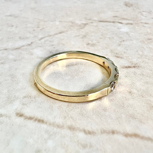 14 Karat Yellow Gold 1/4 Carat Diamond Five - Stone Band Ring - WeilJewelry