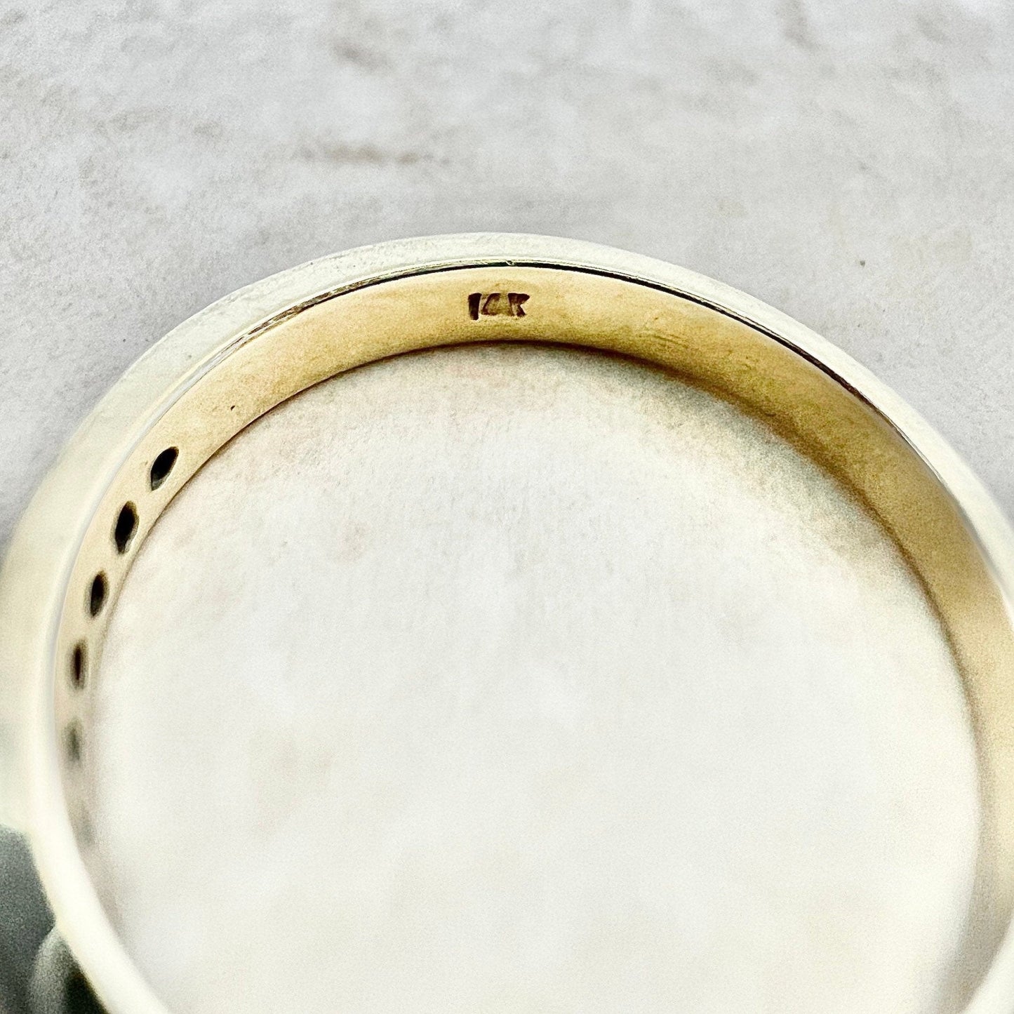 14 Karat Yellow Gold Channel - Set 0.22 Carat Diamond Band Ring - WeilJewelry