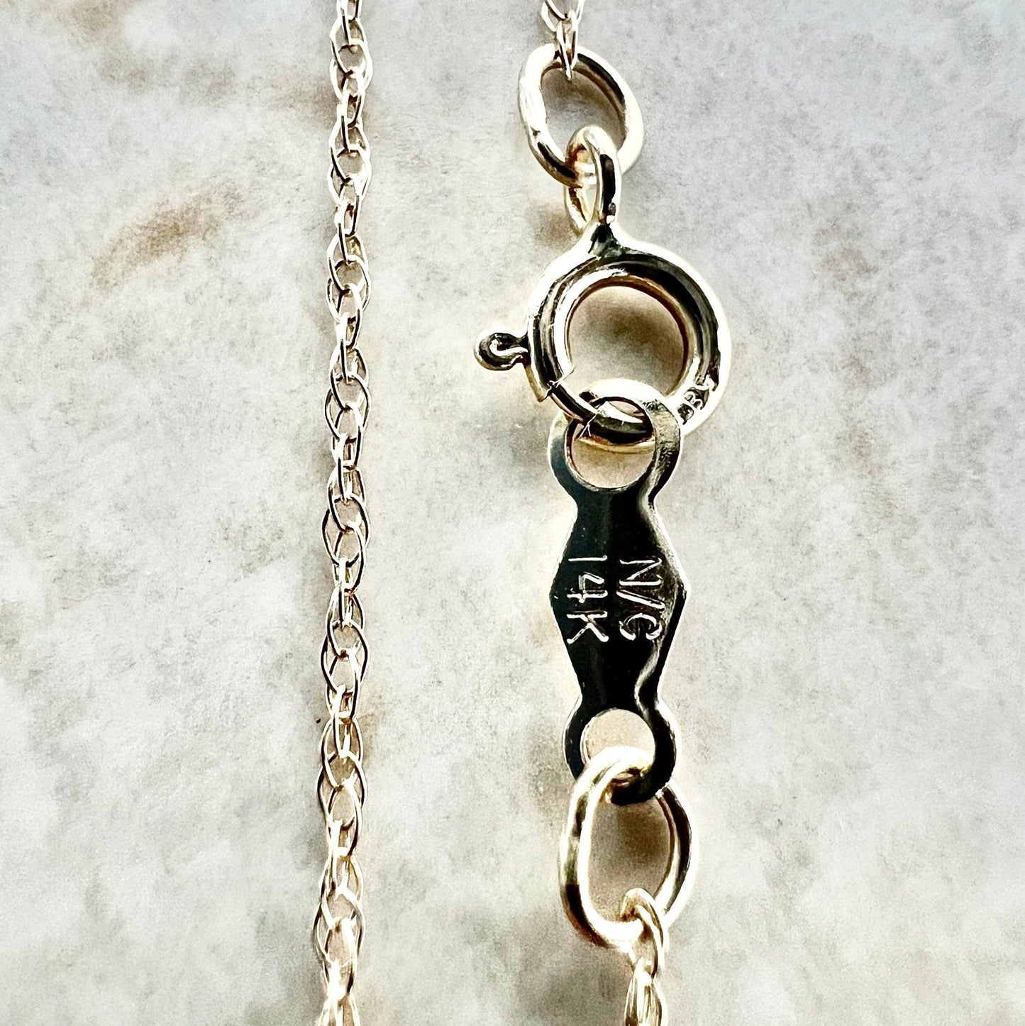 14 Karat Yellow Gold October Birthstone Round Citrine & Diamond Halo Pendant Necklace - WeilJewelry