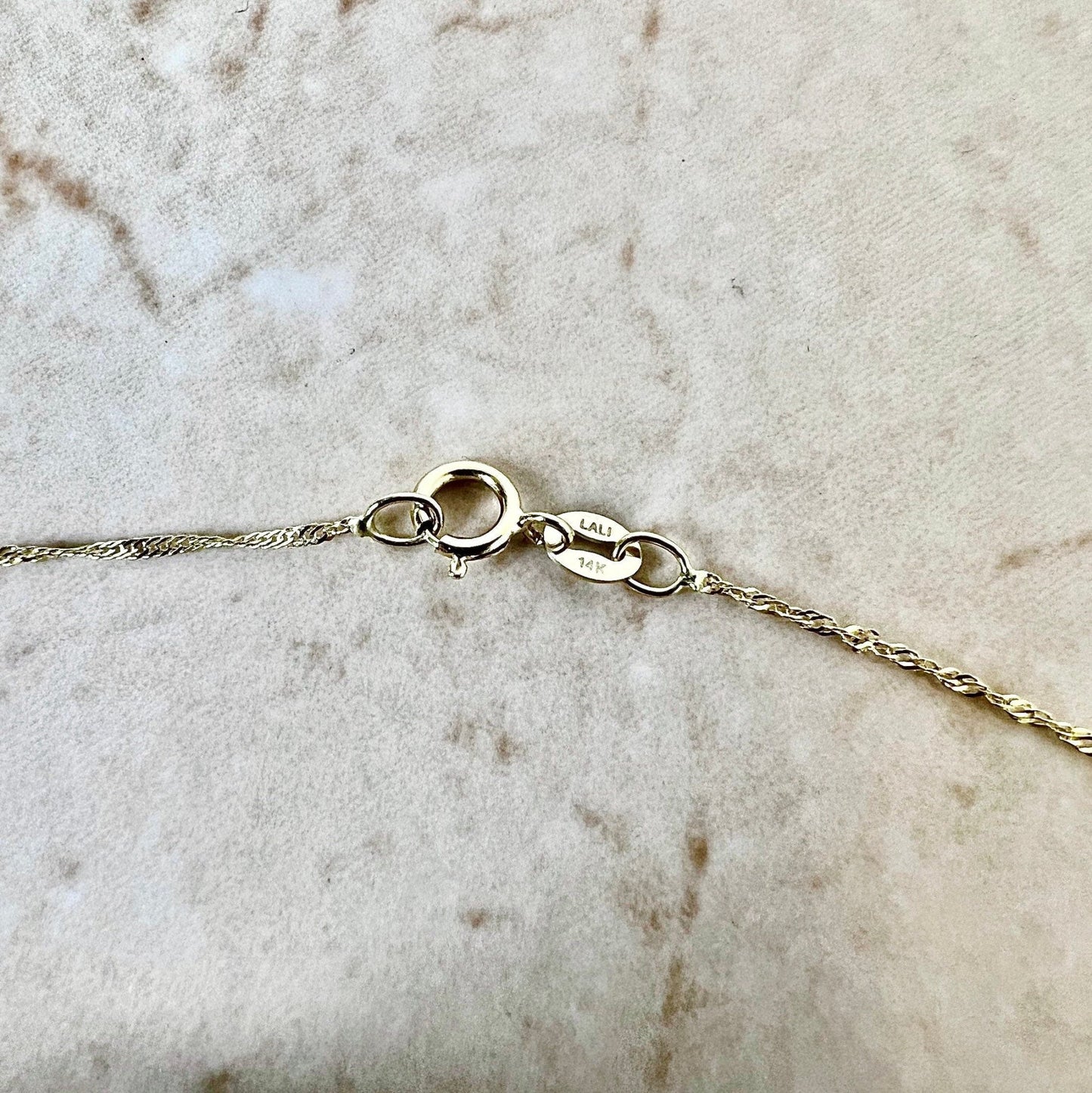 14 Karat Yellow Gold Pearl Lariat Necklace - WeilJewelry