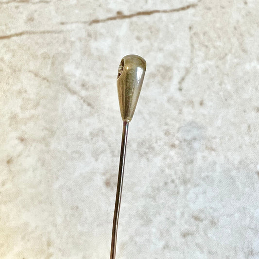 Antique 14 Karat Gold Diamond Stick Pin - WeilJewelry