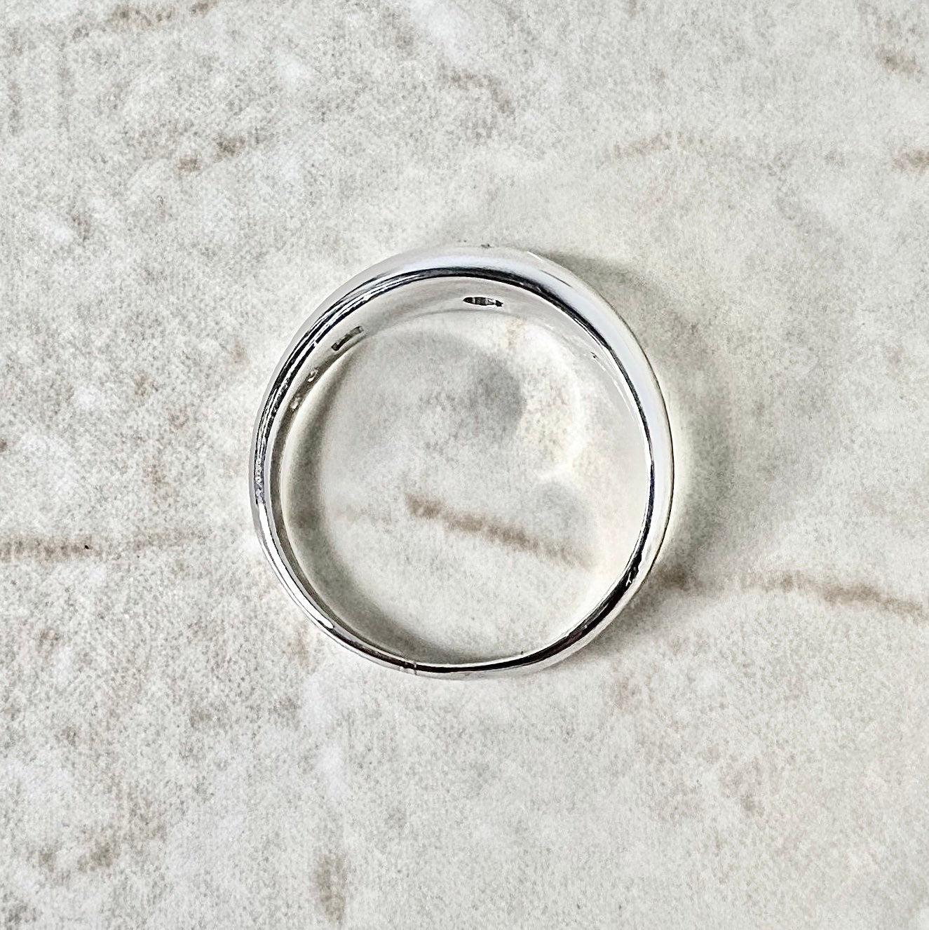 Antique 14 Karat White Gold Gypsy Diamond Solitaire Ring - WeilJewelry