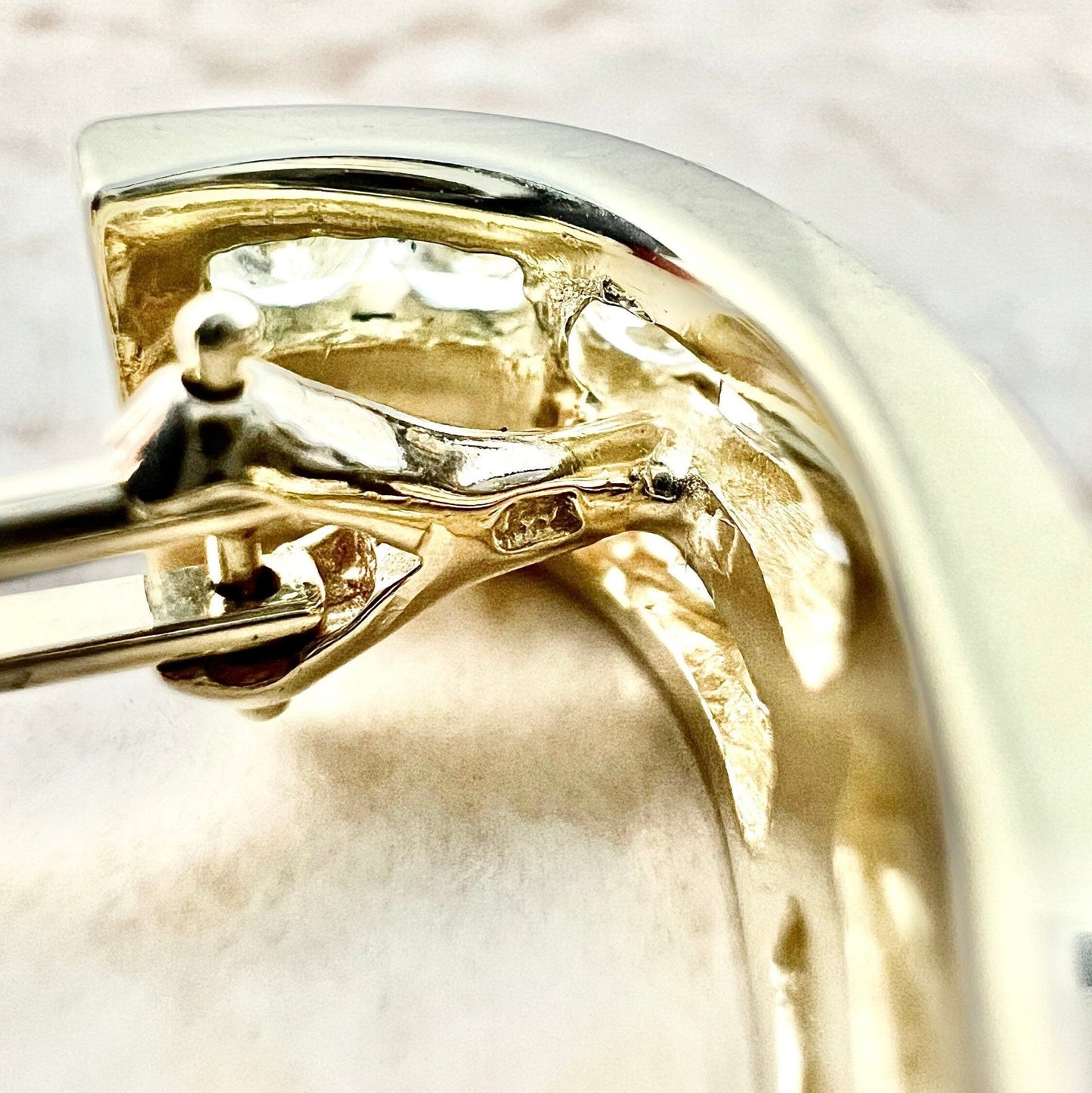 Fine 14 Karat Yellow Gold 2.75 Carats Diamond Huggie Earrings - WeilJewelry