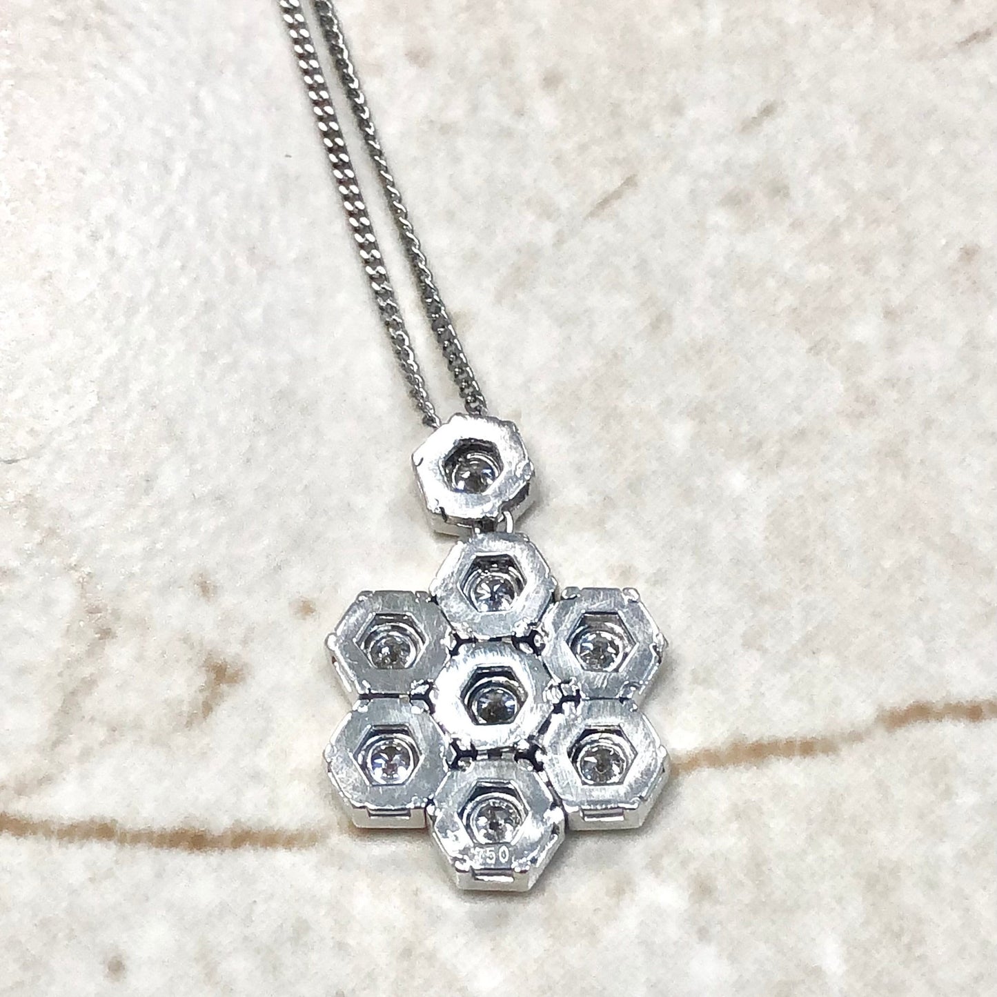 Handcrafted 18 Karat White Gold 1.20 Carat Diamond Snowflake Pendant Necklace By Carvin French - WeilJewelry