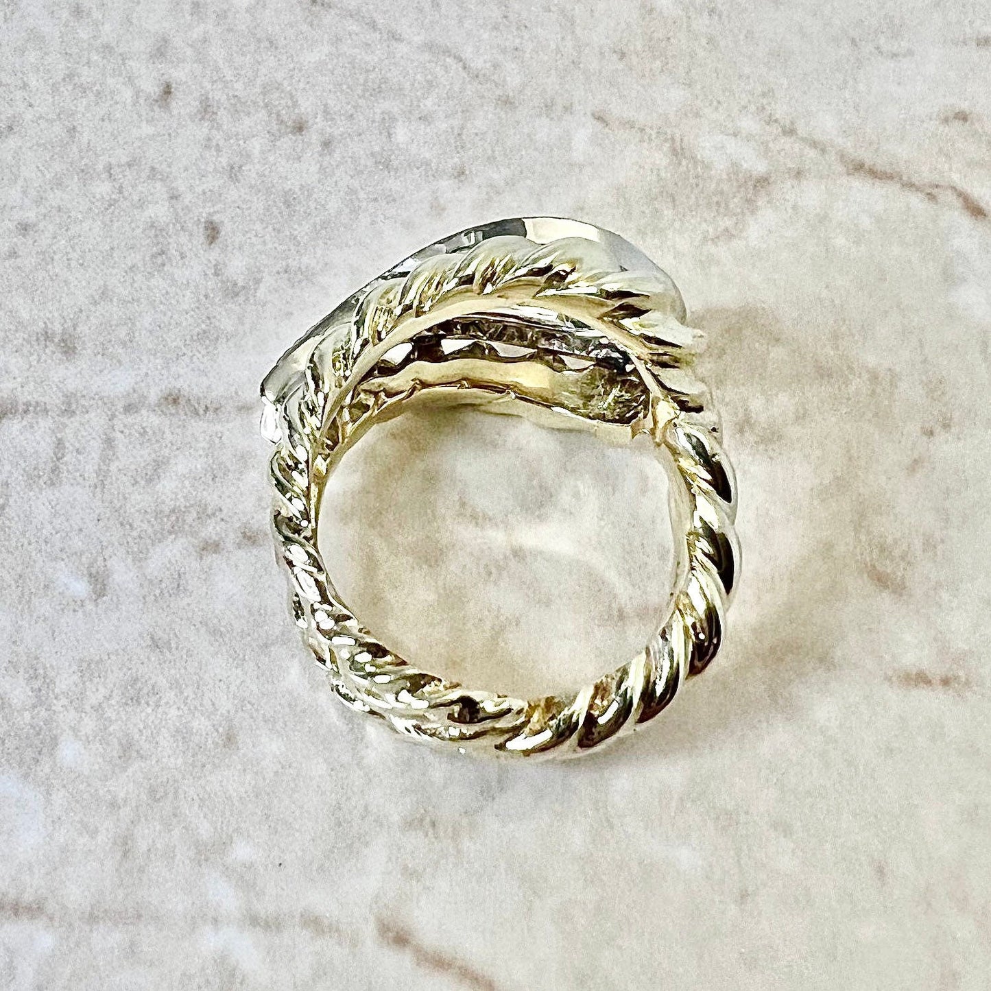 CLEARANCE 40% OFF - Fine Vintage 14 Karat Gold 0.40 Carat Diamond Cocktail Ring - WeilJewelry