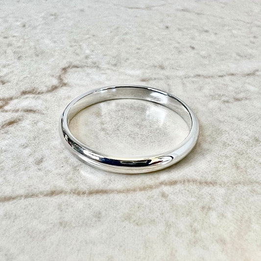 Platinum Cartier 1895 Wedding Band 2.5 mm - Size 7.25 US / 55 FR / O 1/2 UK - WeilJewelry
