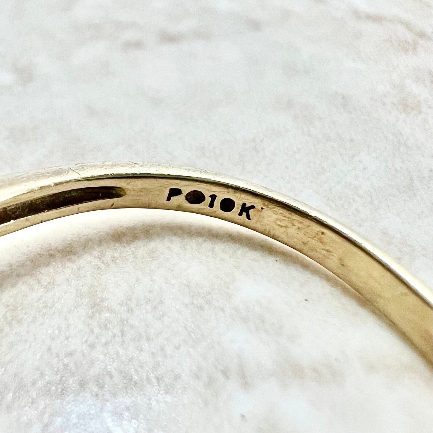 Vintage 10 Karat Yellow Gold 2.25 Carats Emerald Cut Swiss Blue Topaz Solitaire Ring - WeilJewelry