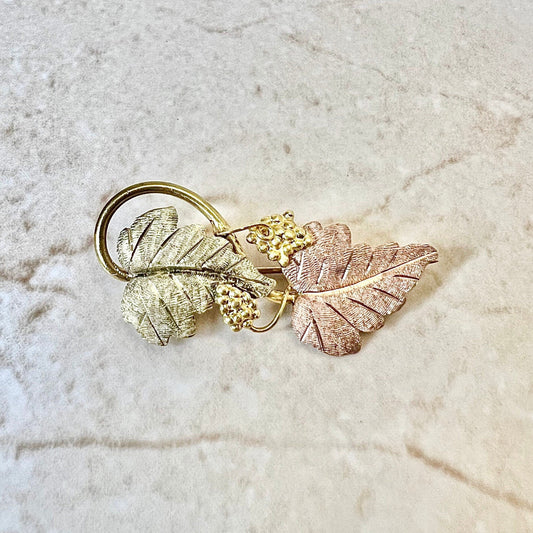 Vintage 12 Karat Black Hills Gold Brooch Pin - WeilJewelry