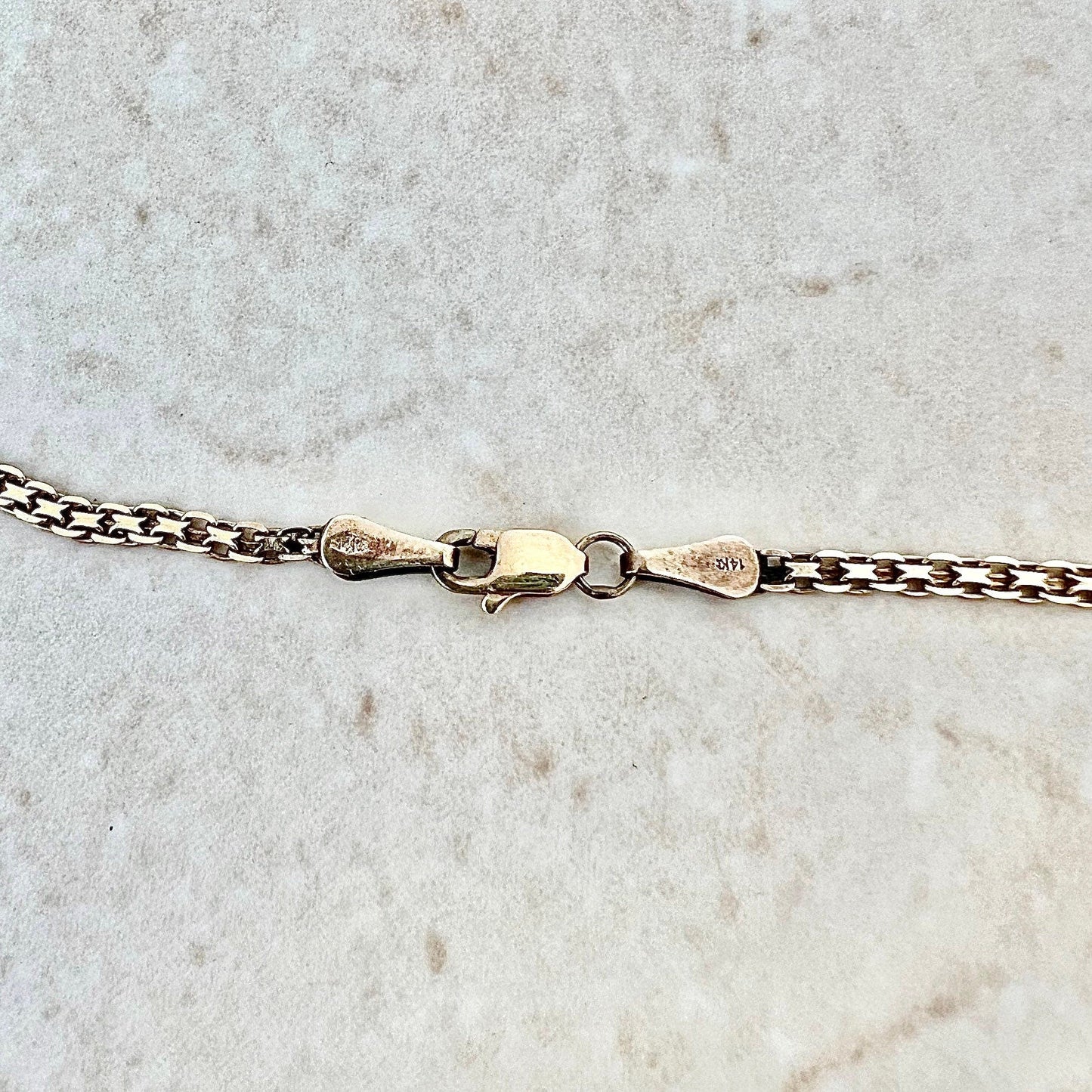 Vintage 14 Karat Yellow Gold Blue Sapphire & Diamond Chevron Pendant Necklace - WeilJewelry