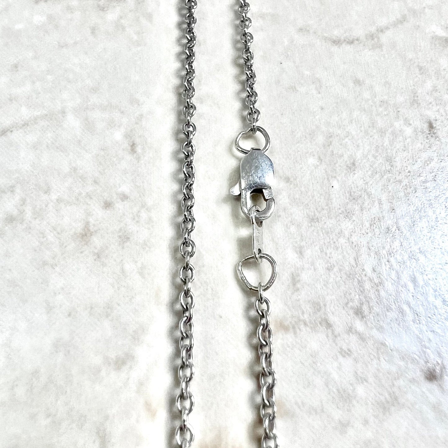 Vintage 14 Karat Two - Tone Gold Diamond Solitaire Heart Pendant Necklace - WeilJewelry