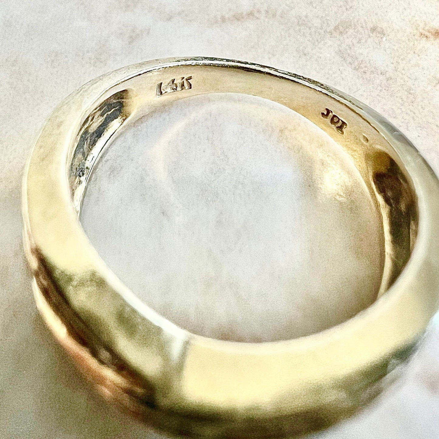 Vintage 14 Karat Yellow Gold 0.40 Carat Diamond Crossover Band Ring - WeilJewelry