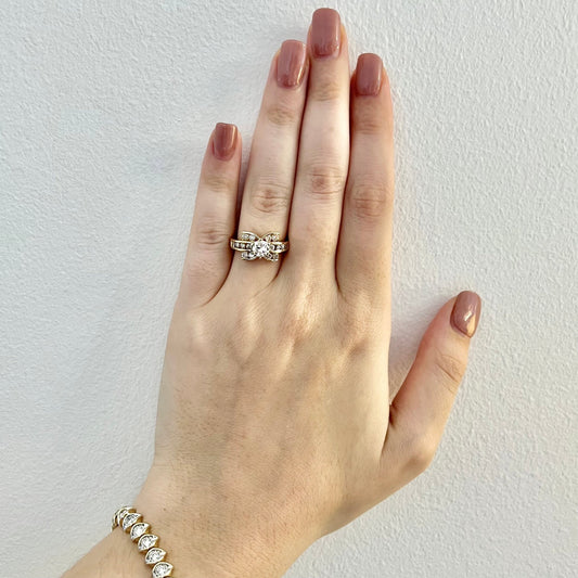 CLEARANCE 40% OFF - Vintage 14 Karat Yellow Gold 0.52 Carat Diamond Engagement Ring - WeilJewelry