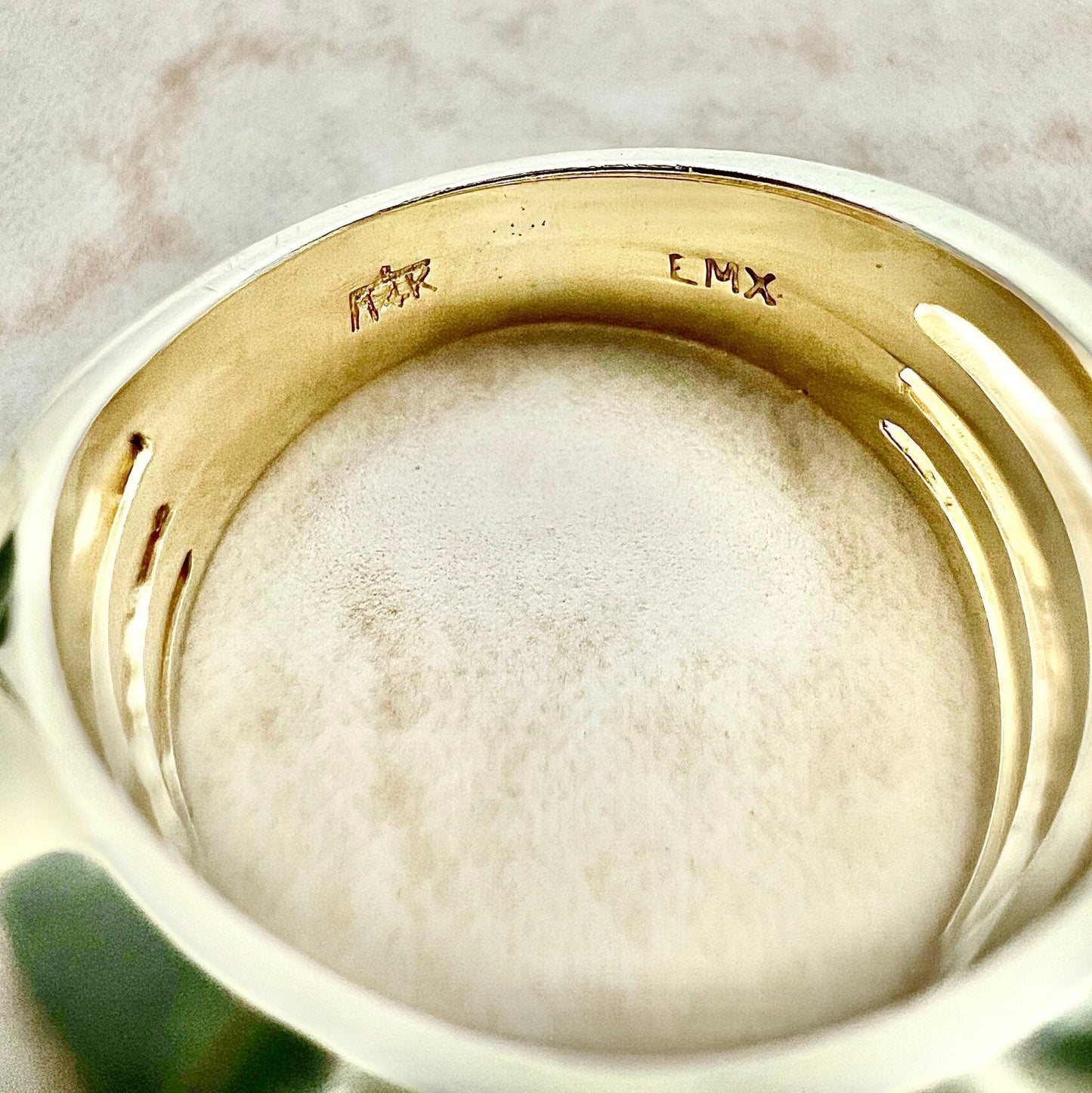 Vintage 14 Karat Yellow Gold 1/2 Carat Diamond Band Ring - WeilJewelry