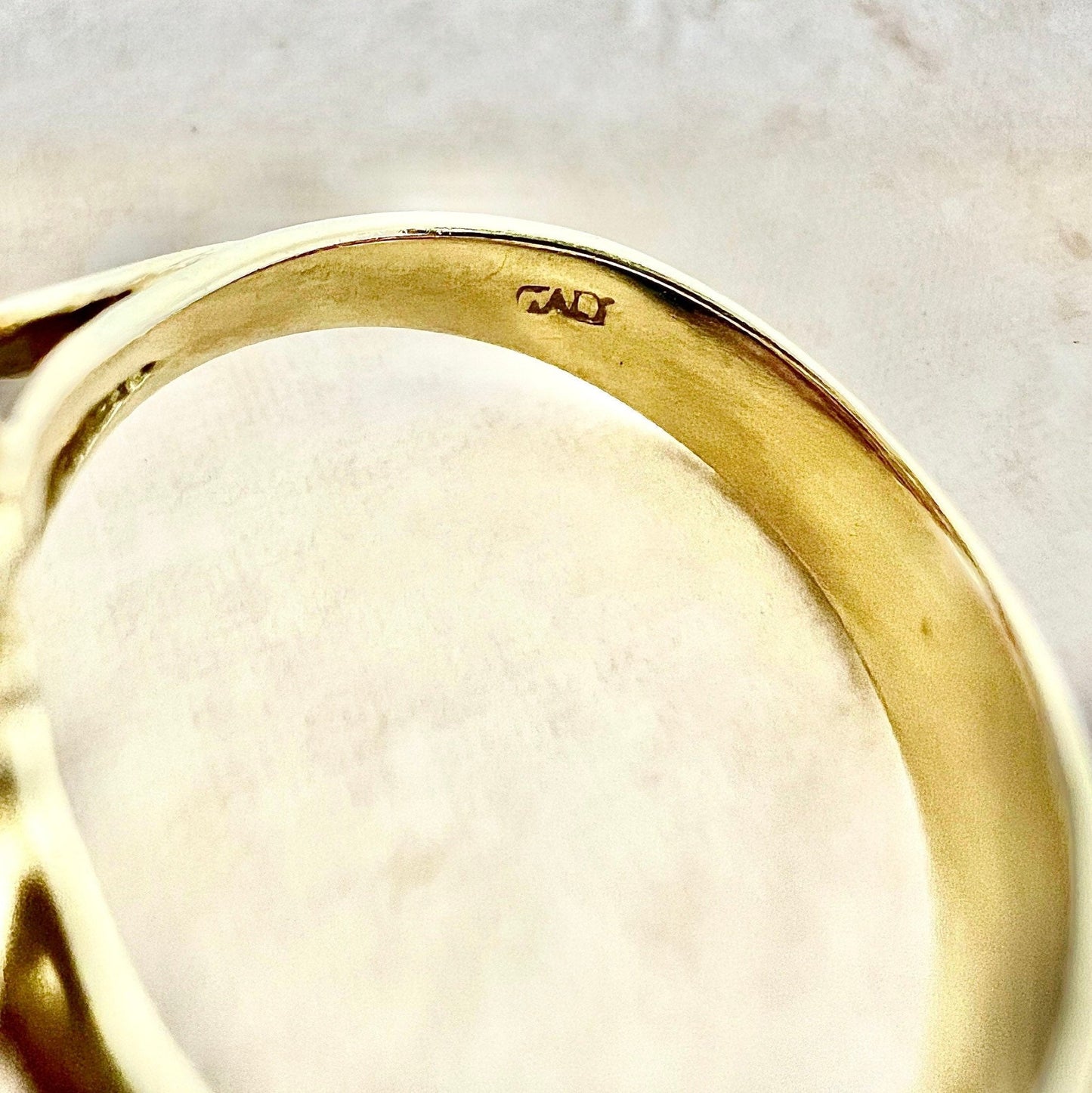 CLEARANCE 40% OFF - Vintage Italian 18 Karat Two - Tone Gold Ruby & Diamond Cocktail Ring - WeilJewelry