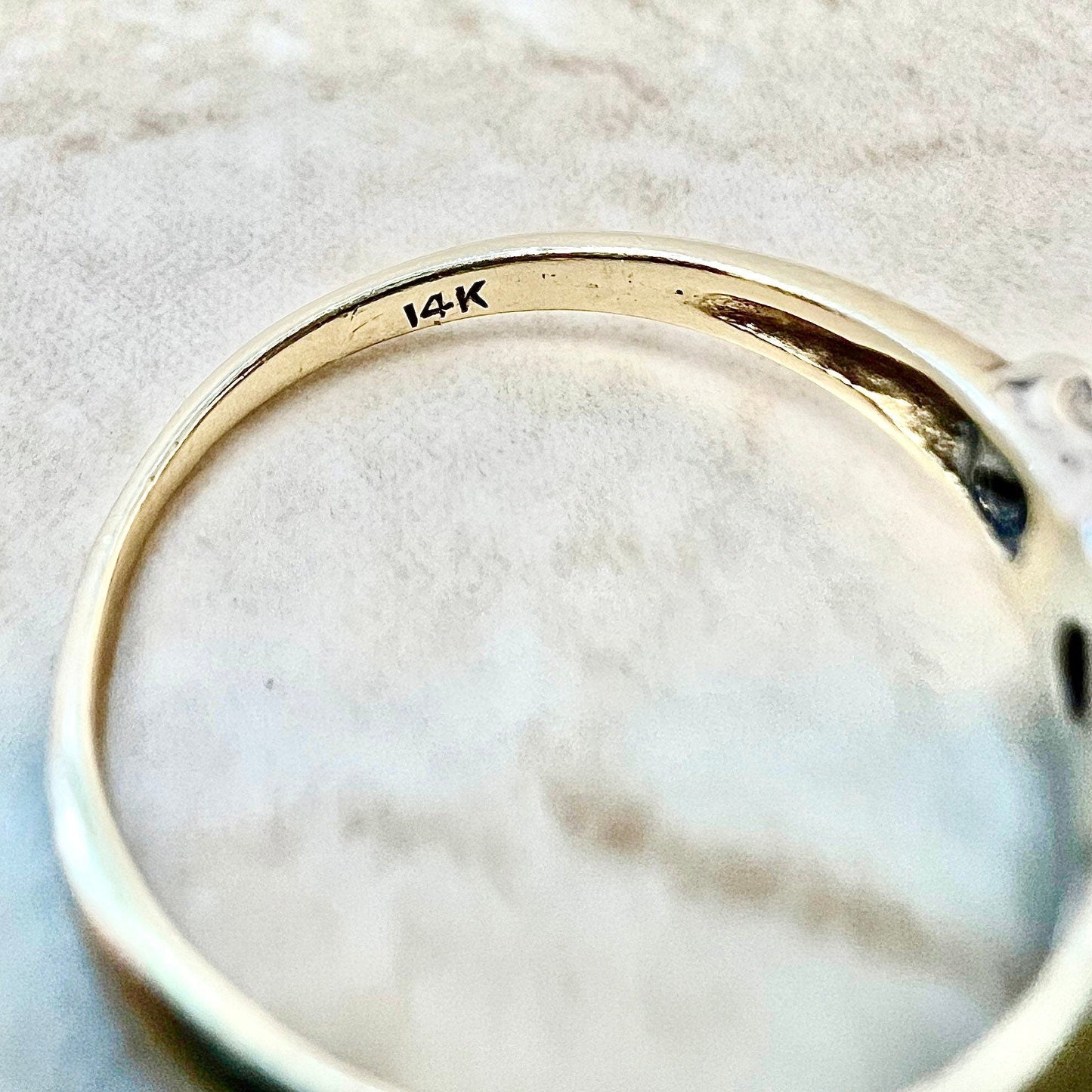 Vintage Retro 14 Karat Yellow & White Gold Diamond Cluster Ring - WeilJewelry