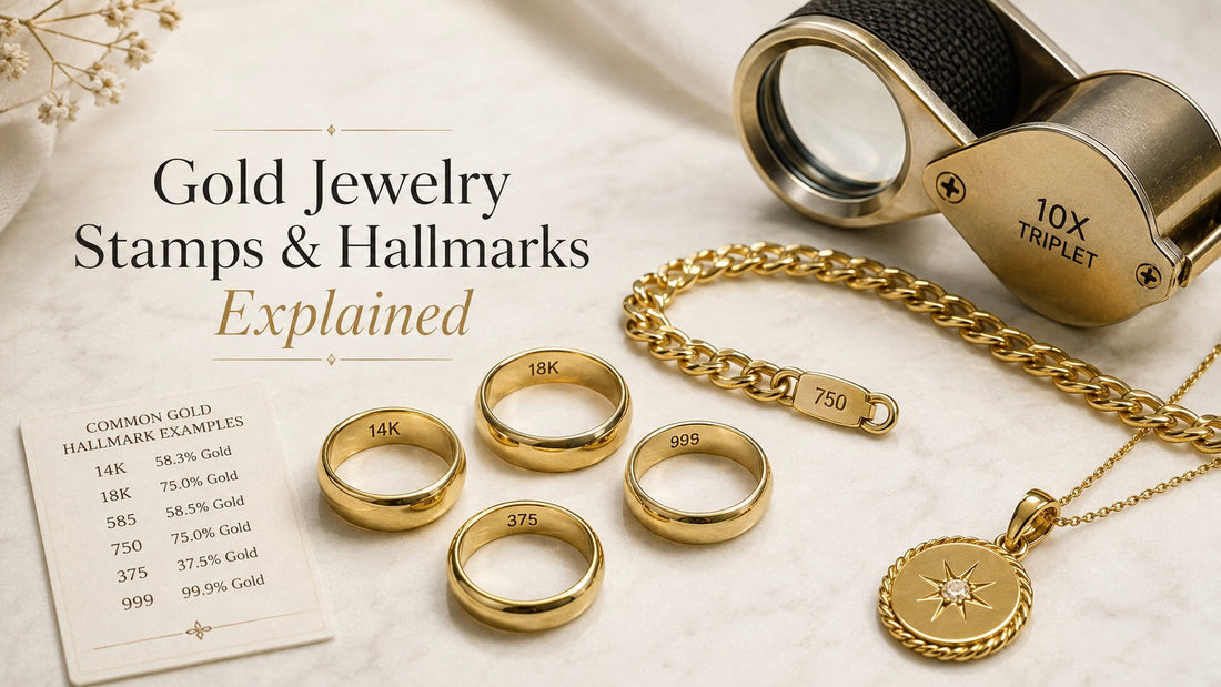 Gold Jewelry Stamps & Hallmarks Explained