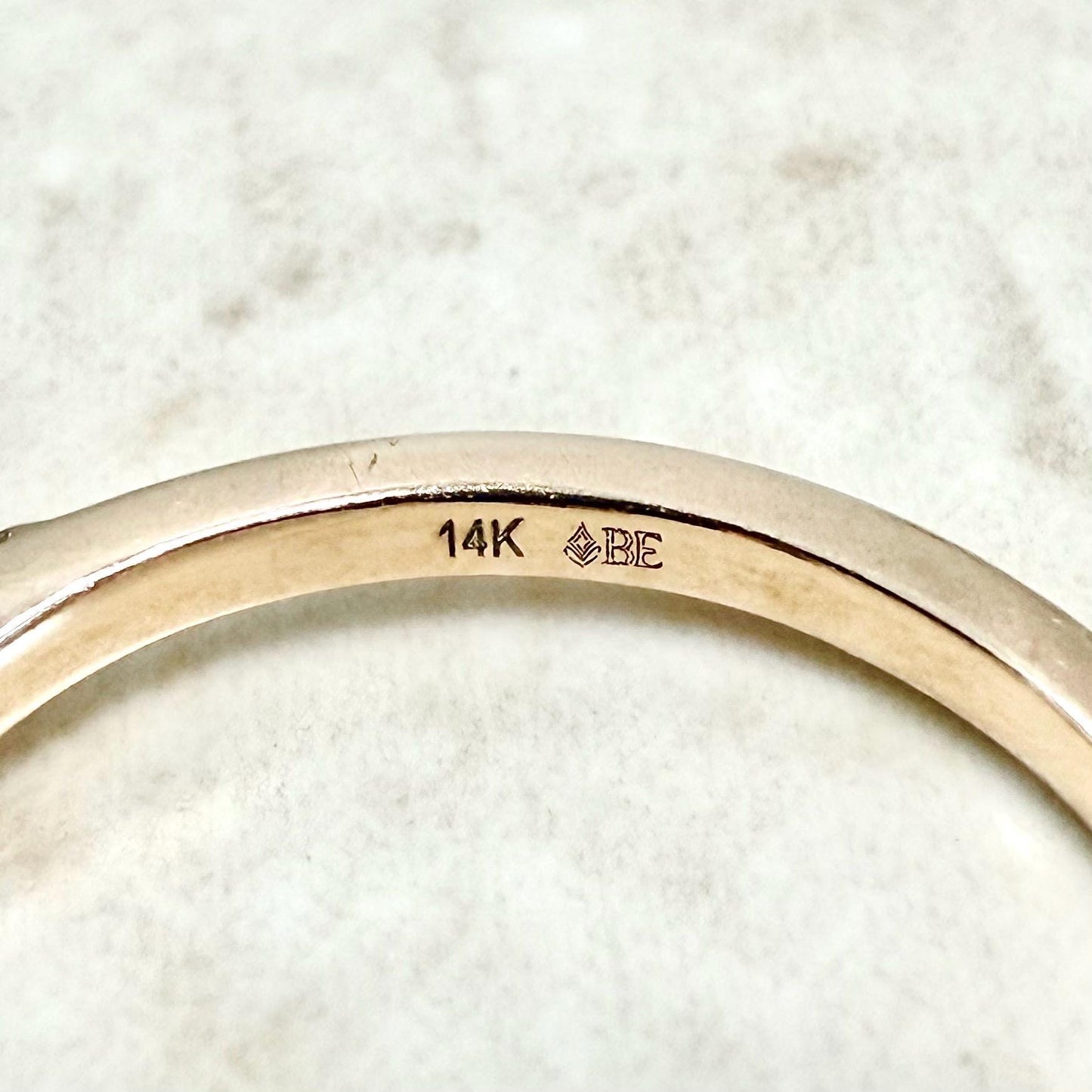 14 Karat Rose Gold 0.15 Carat Natural Diamond Band Ring - WeilJewelry