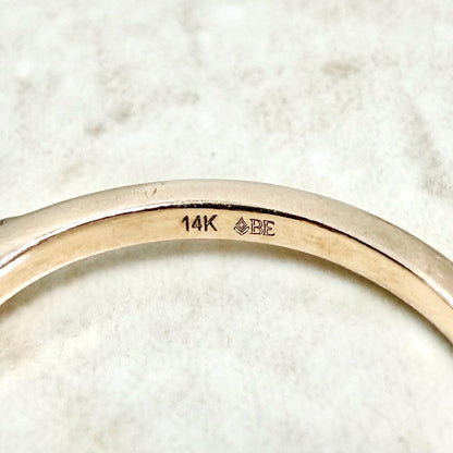 14 Karat Rose Gold 0.15 Carat Natural Diamond Band Ring - WeilJewelry
