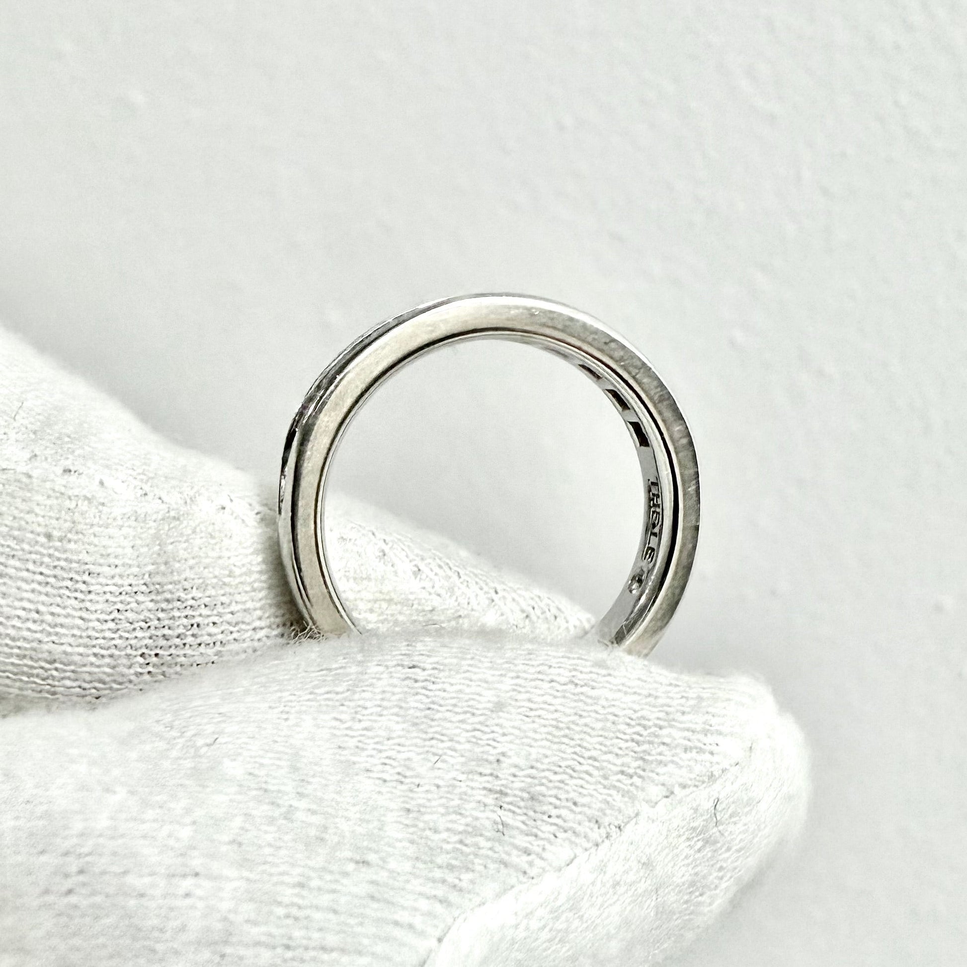 14 Karat White Gold 1 Carat Princess Cut Diamond Half Eternity Ring by THE LEO - WeilJewelry