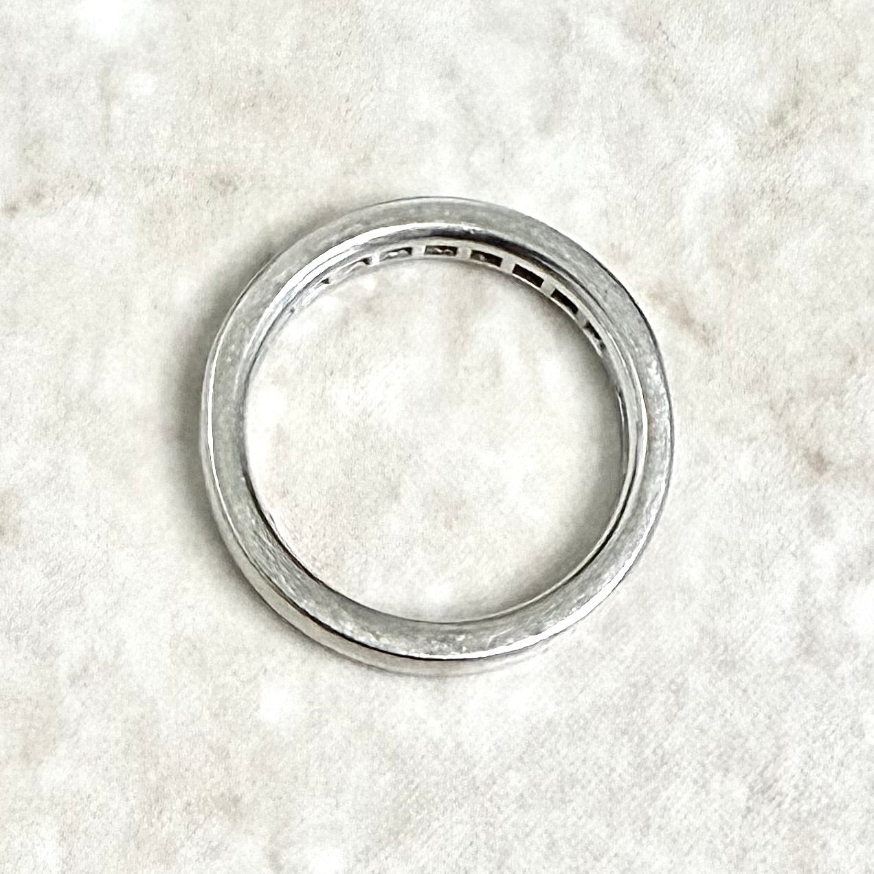 14 Karat White Gold 1 Carat Princess Cut Diamond Half Eternity Ring by THE LEO - WeilJewelry