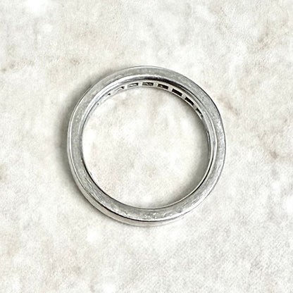 14 Karat White Gold 1 Carat Princess Cut Diamond Half Eternity Ring by THE LEO - WeilJewelry