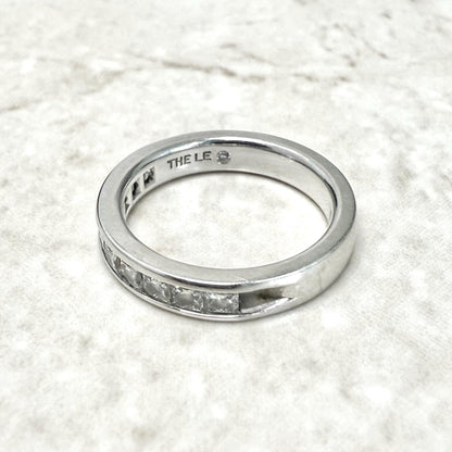 14 Karat White Gold 1 Carat Princess Cut Diamond Half Eternity Ring by THE LEO - WeilJewelry