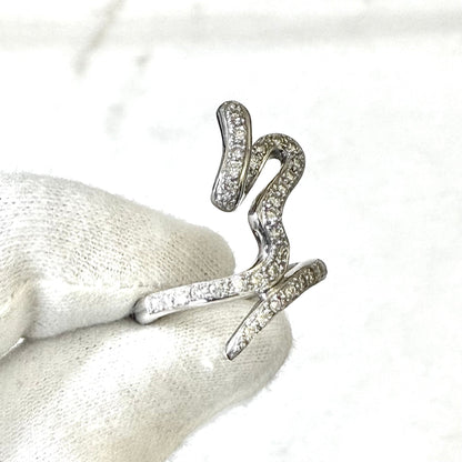 14 Karat White Gold Artistic Diamond Statement Ring - WeilJewelry