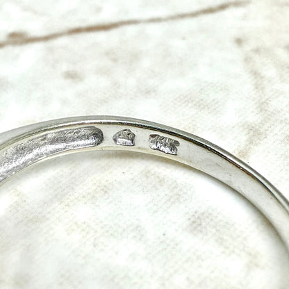 14 Karat White Gold Sapphire & Diamond Halo Ring - WeilJewelry