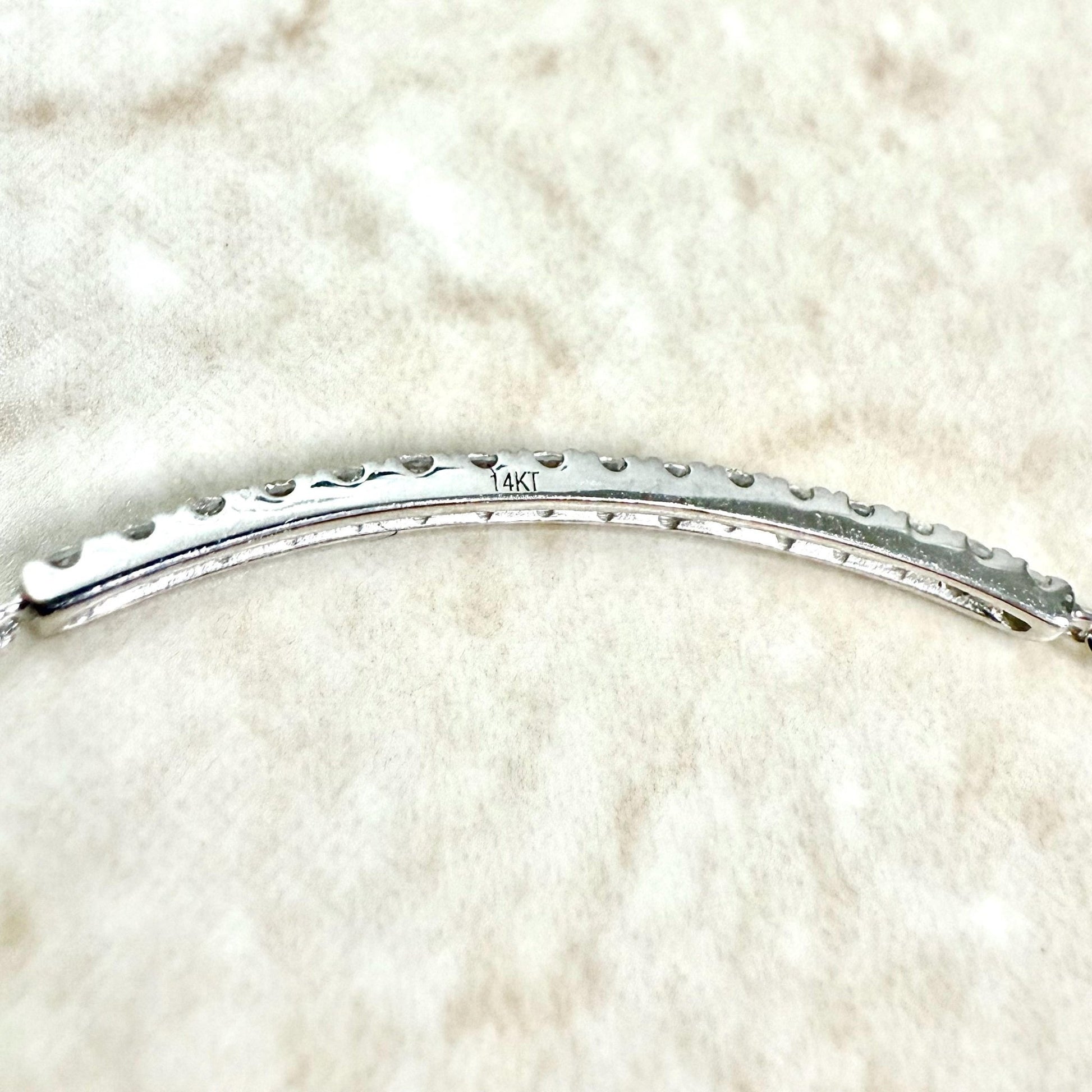 14K Rose Gold 0.25 Carat Diamond Bar Bracelet - WeilJewelry