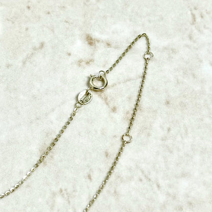 14K Yellow Gold 0.25 Carat Multi Drop Diamond Station Necklace - WeilJewelry